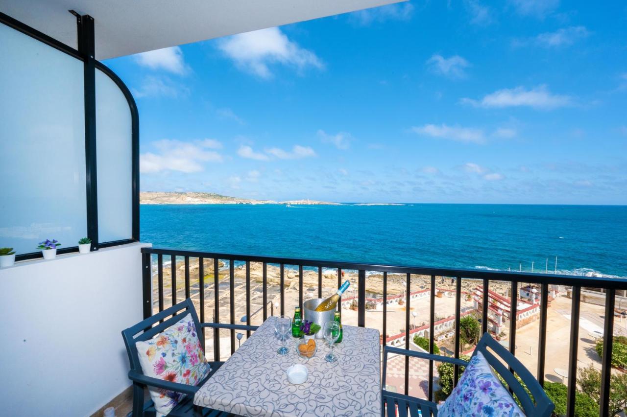 Islet Promenade Seafront 1 Bedroom Apartment With Sea View Balcony By Getawaysmalta San Pawl il-Baħar Kültér fotó