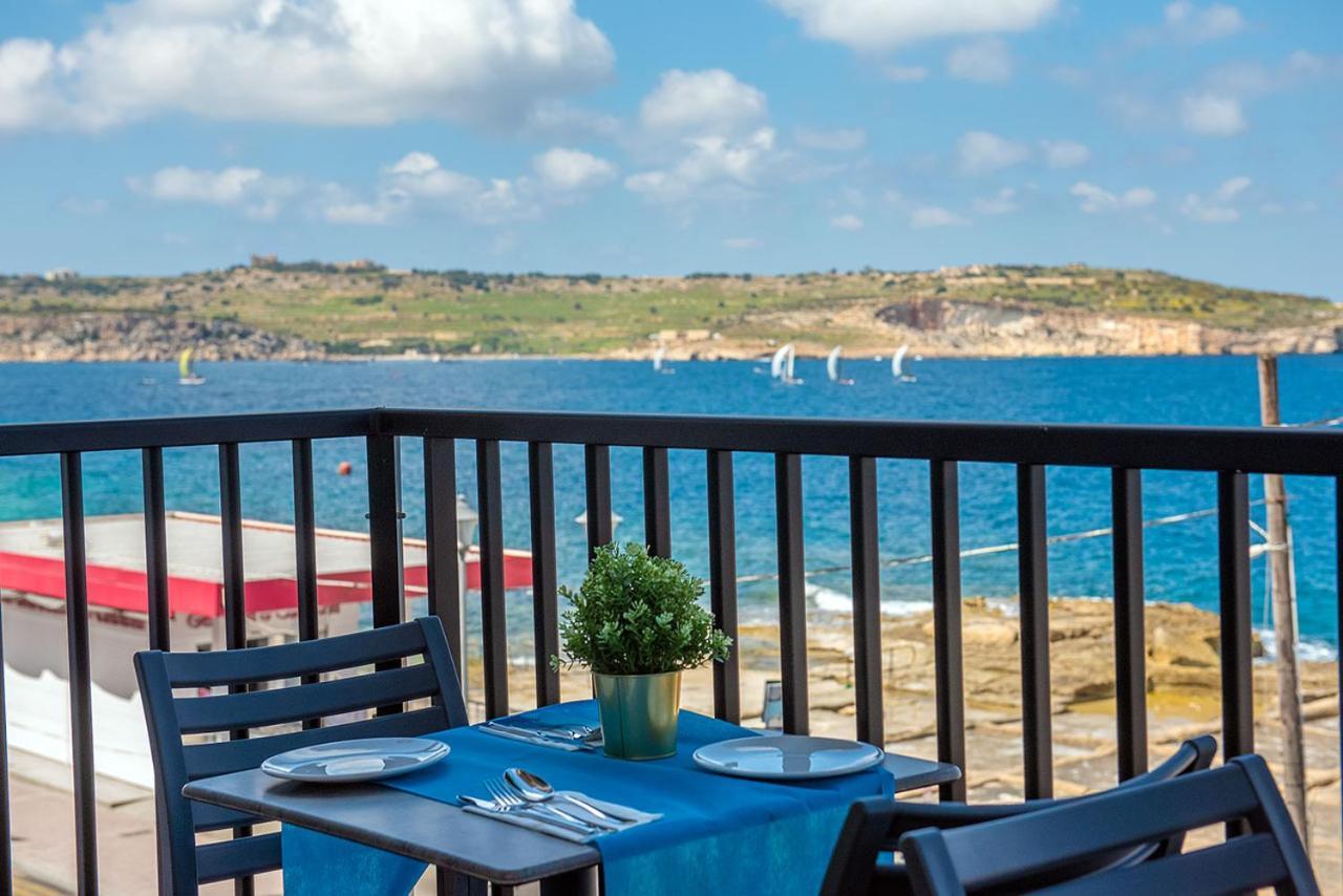 Islet Promenade Seafront 1 Bedroom Apartment With Sea View Balcony By Getawaysmalta San Pawl il-Baħar Kültér fotó