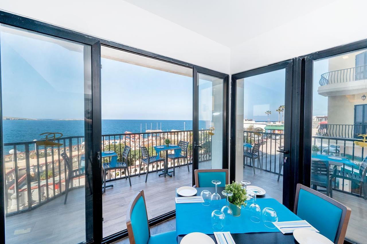Islet Promenade Seafront 1 Bedroom Apartment With Sea View Balcony By Getawaysmalta San Pawl il-Baħar Kültér fotó